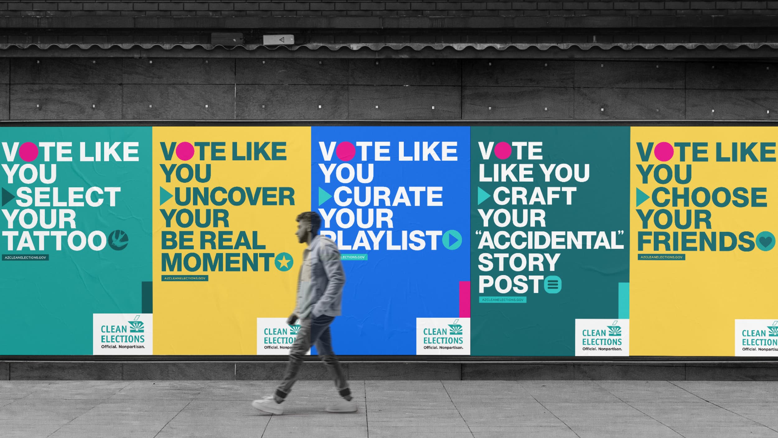 Clean Elections 2026 campaign posters: Make Your Vote Yours